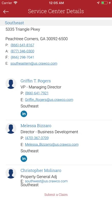 Zrzuty ekranu Crawford Directory