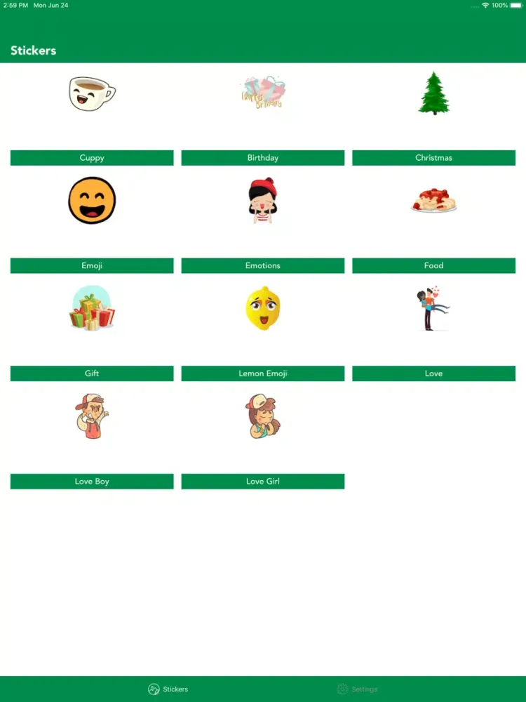 Sticker Packs - Messages Apps iPad  Screenshots