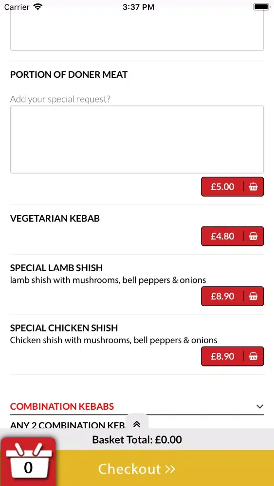 Tangkapan skrin Crayford Kebabs