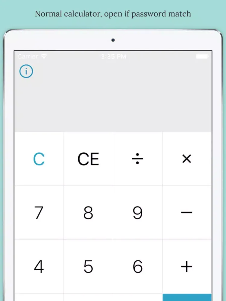 Private Calculator - File Hider, Secret Photos, Browser, Contacts, Notes, Audio, Video iPad  स्क्रीनशॉट
