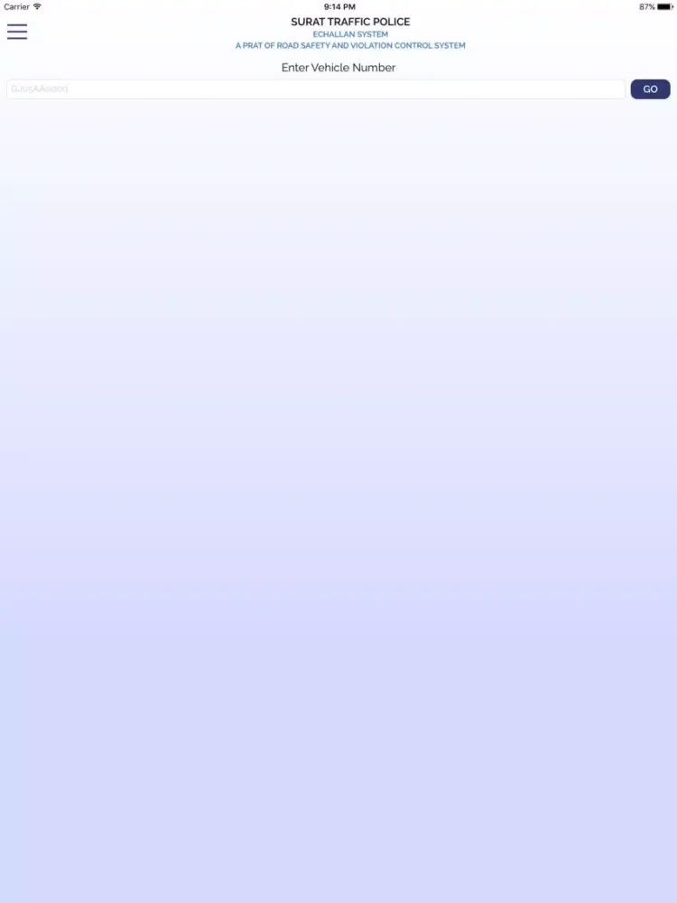 E-Challan SURAT City iPad  スクリーンショット