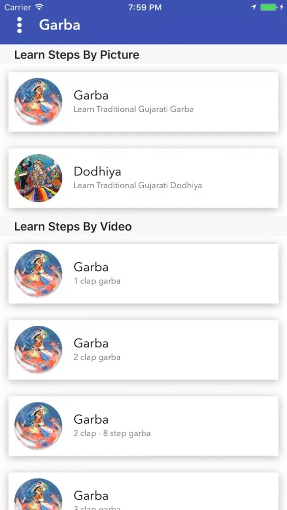 Learn Garba Steps - Video with steps Ekran Görüntüleri