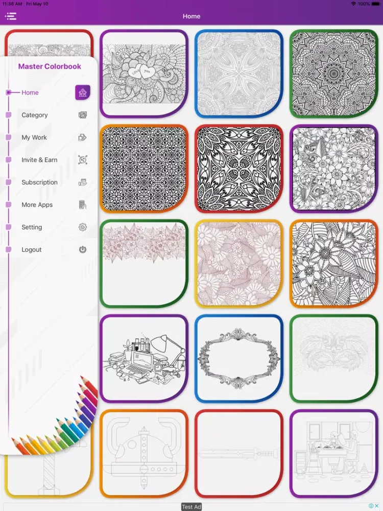 Tangkapan layar Master Colorbook: Art Book iPad 