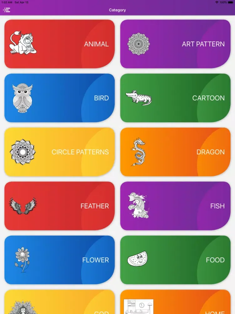 Tangkapan layar Master Colorbook: Art Book iPad 