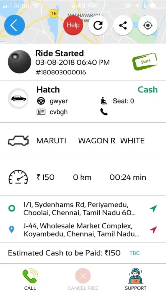 Zrzuty ekranu OHi Cabs