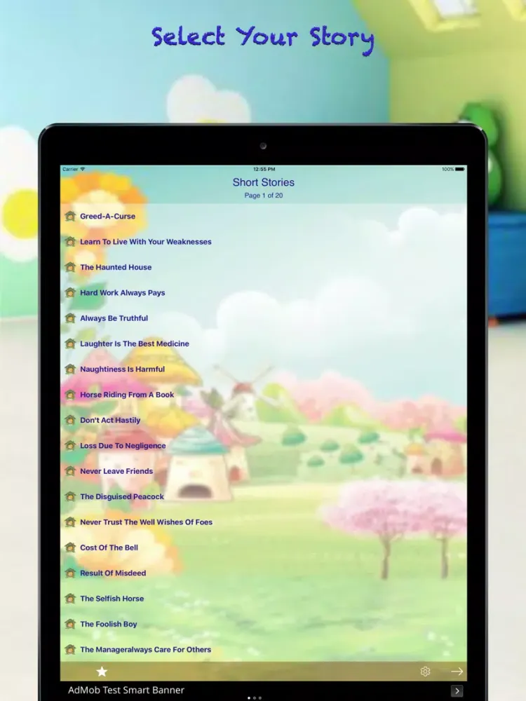 ภาพหน้าจอของ Short Story - Text & Audio iPad 