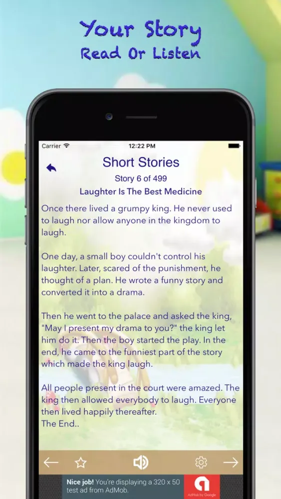 ภาพหน้าจอของ Short Story - Text & Audio
