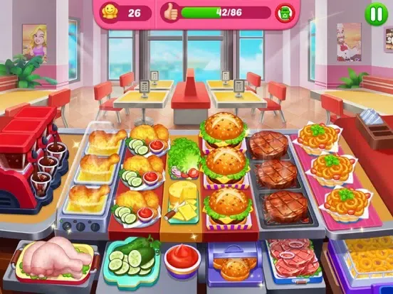 Crazy Cooking Diner: Chef Game iPad 应用截图