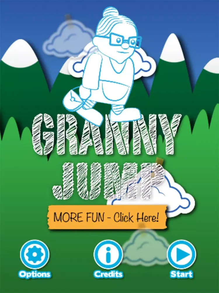 Zrzuty ekranu Granny Jump - Steep, Crazy Dive, lady, bungee iPad 