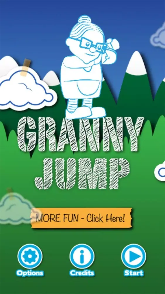 Zrzuty ekranu Granny Jump - Steep, Crazy Dive, lady, bungee