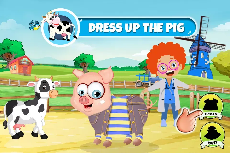 Kids Farm Animals Doctor Game Screenshots