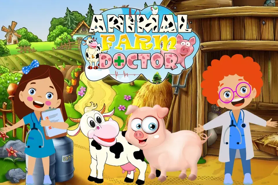 Kids Farm Animals Doctor Game Screenshots