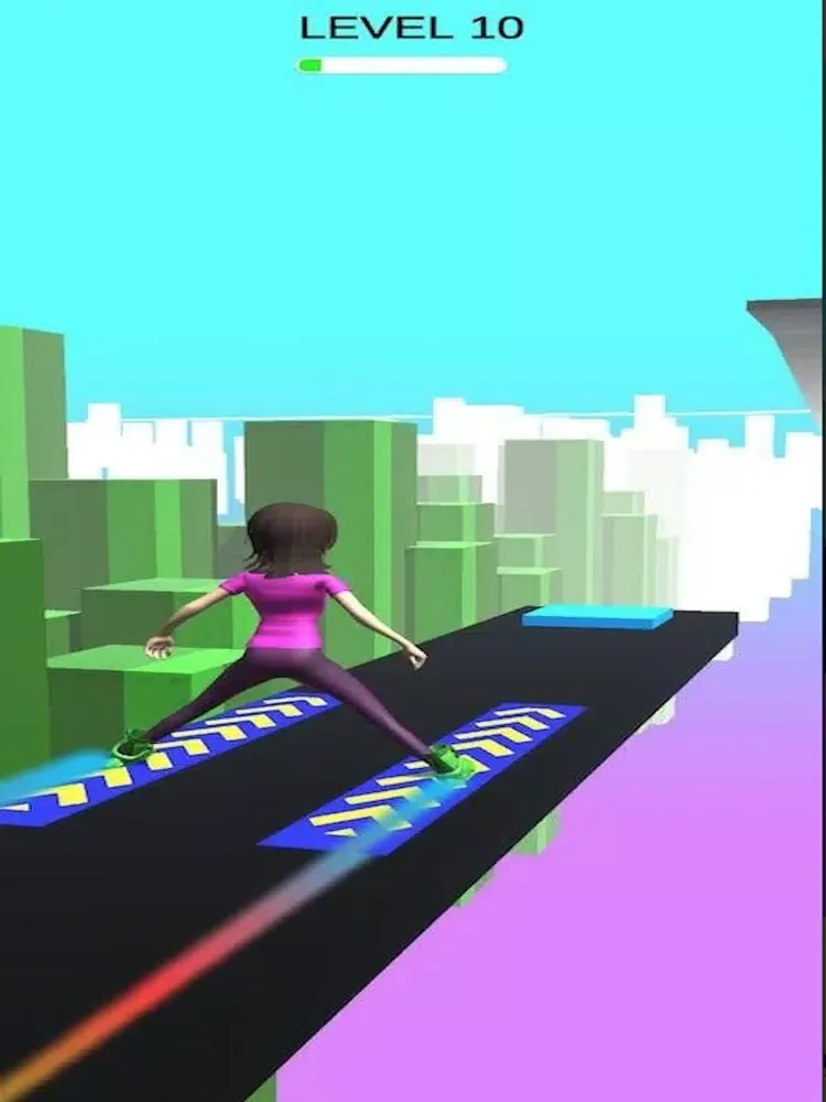 Tangkapan skrin Sky Parkour Roller -Skate Run iPad 