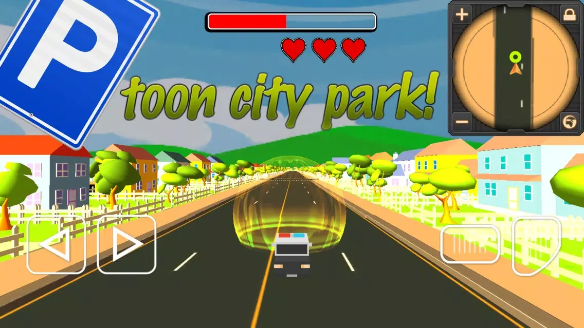 Screenshot di Car-Toon Pixel City Park-ing Driving School Sim-ulator Lite