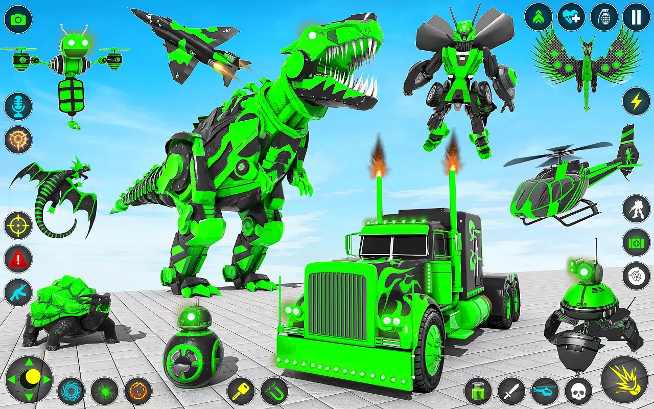 Multi Robot Car Transform Game Screenshots