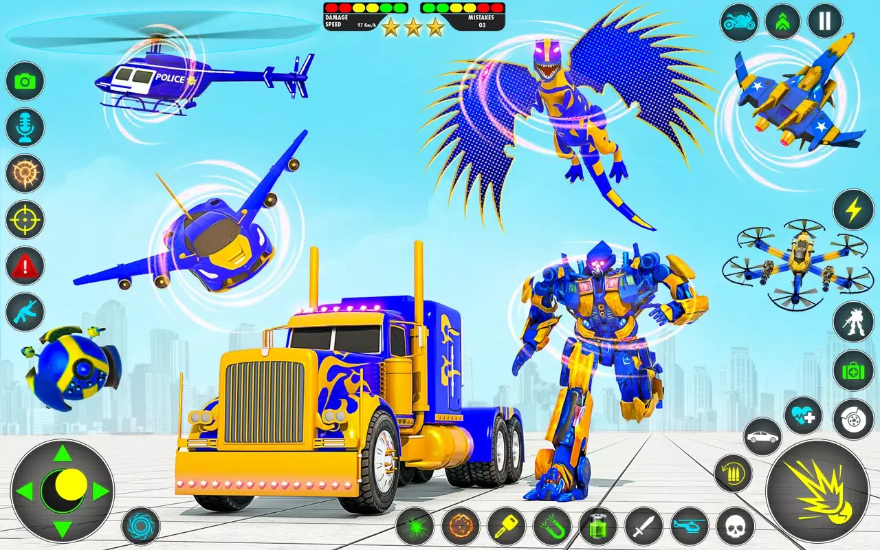 Multi Robot Car Transform Game Screenshots