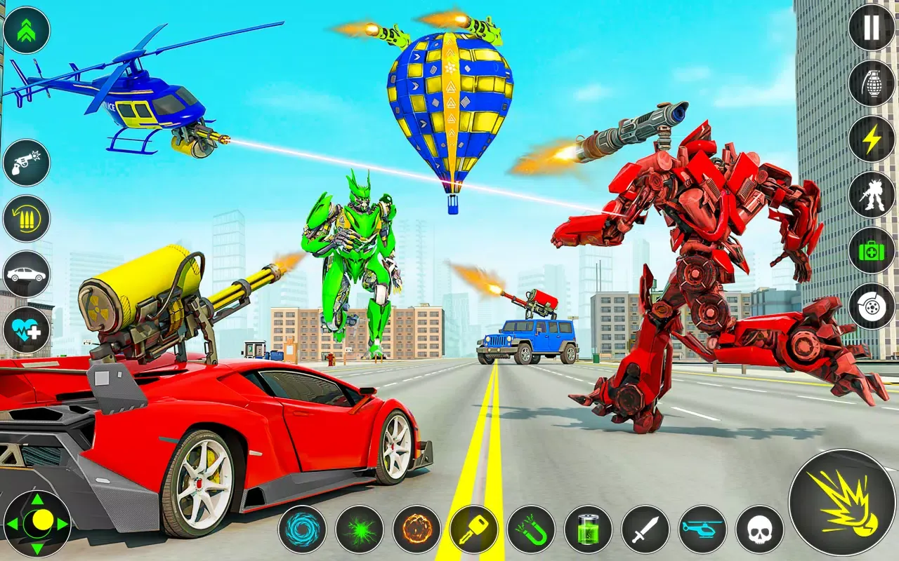 Multi Robot Car Transform Game Screenshots