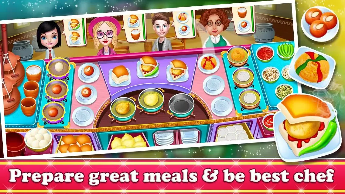 Ảnh chụp màn hình của Indian Chef: Cooking Star Game
