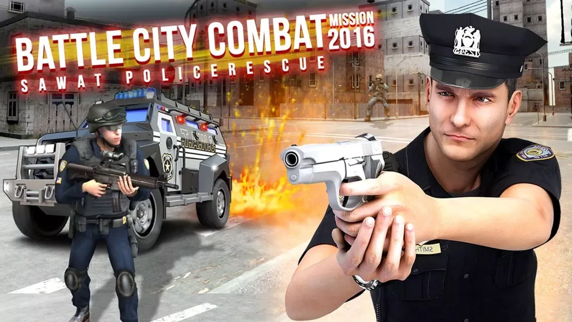Captures d'écran de Battle City Combat:SWAT Police Rescue Mission 2016