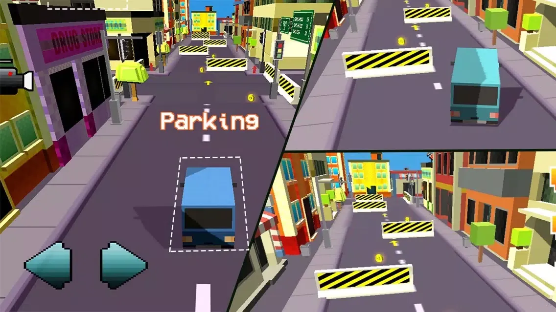 Blocky Traffic Racer On Highway-Parking & Driving Screenshots
