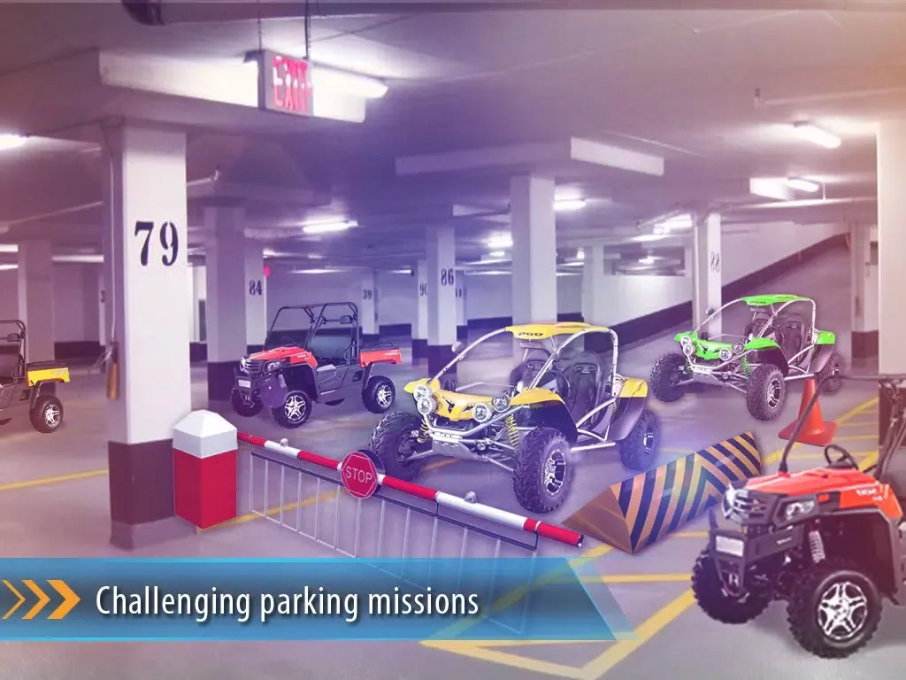 Ảnh chụp màn hình của Multi Level Buggy 3D Parking Simulator - Monster Car Driving School Test iPad 