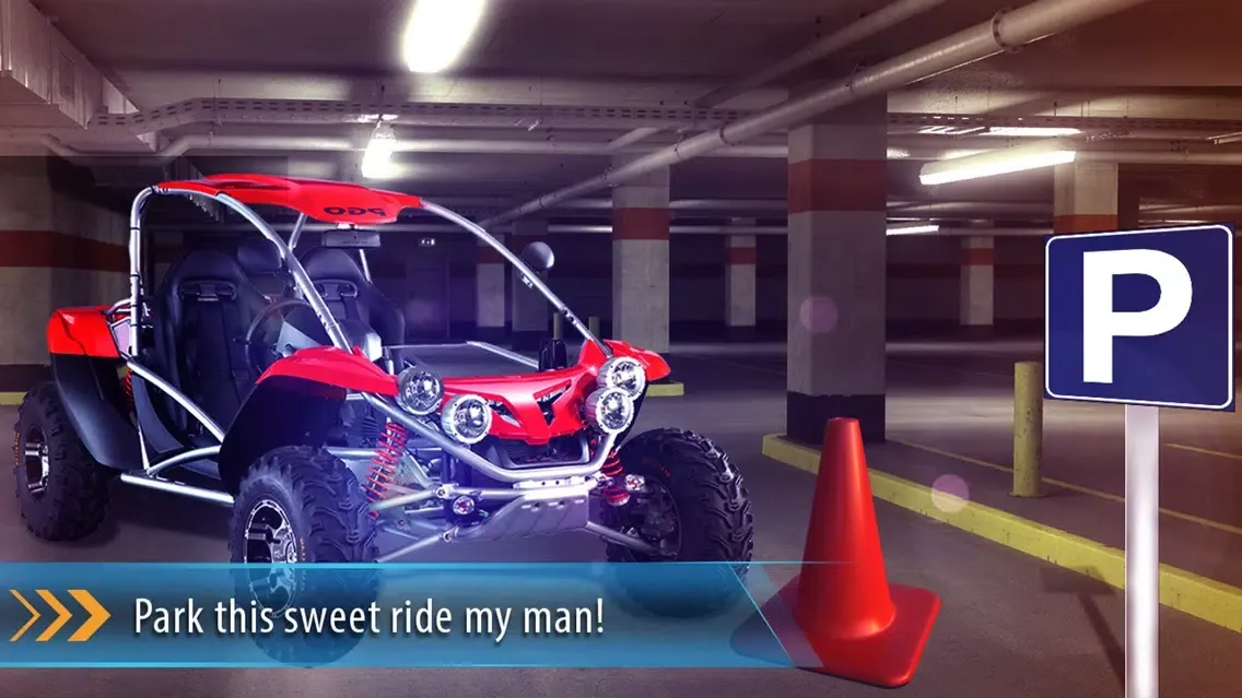 Ảnh chụp màn hình của Multi Level Buggy 3D Parking Simulator - Monster Car Driving School Test
