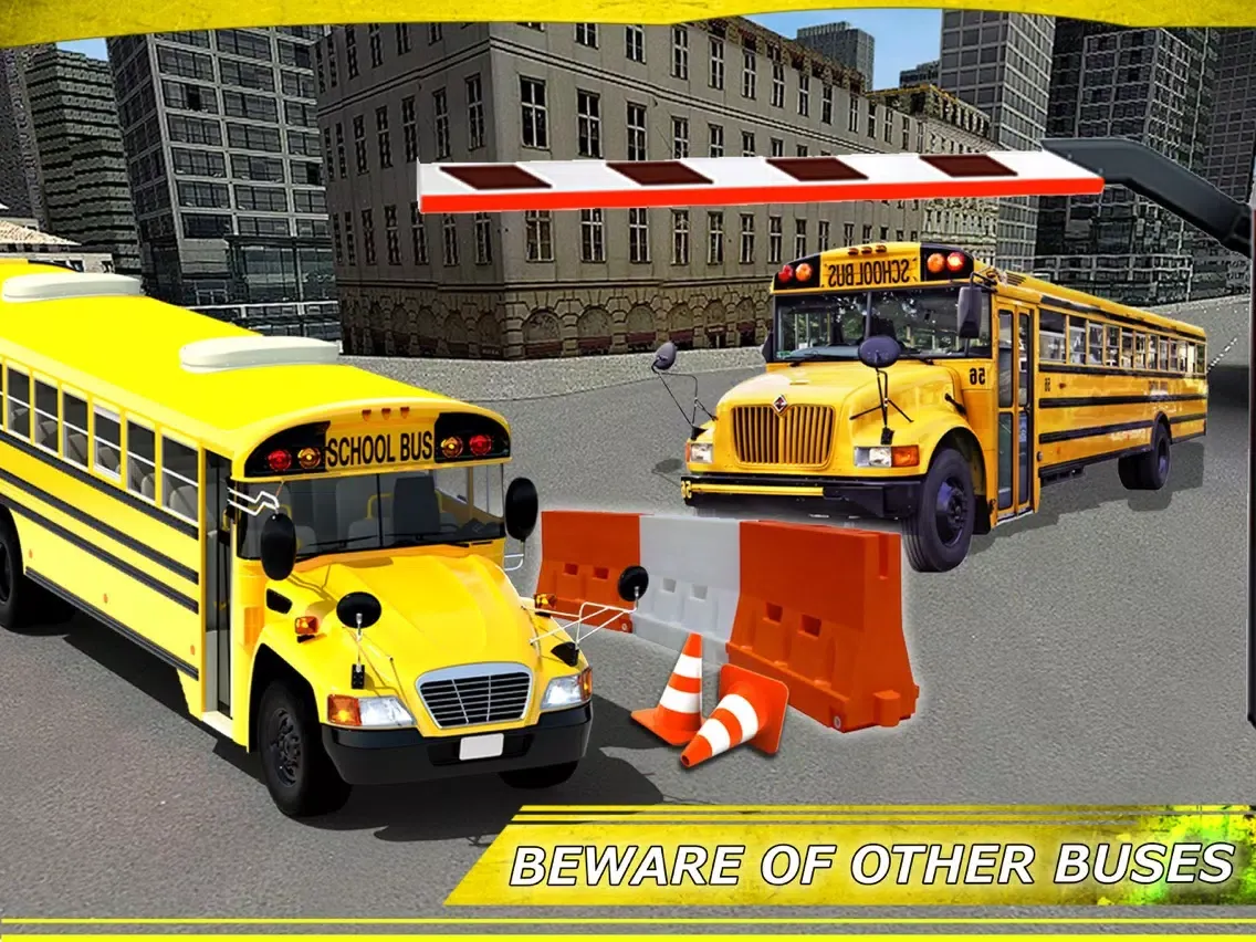 High School Bus Parking Test 3D Simulator Edition iPad  Screenshots