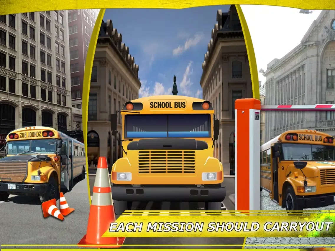 High School Bus Parking Test 3D Simulator Edition iPad  Screenshots