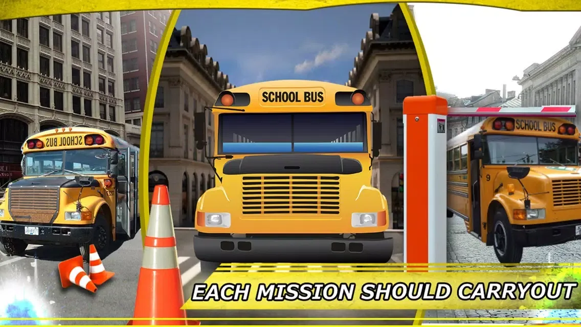 High School Bus Parking Test 3D Simulator Edition Screenshots