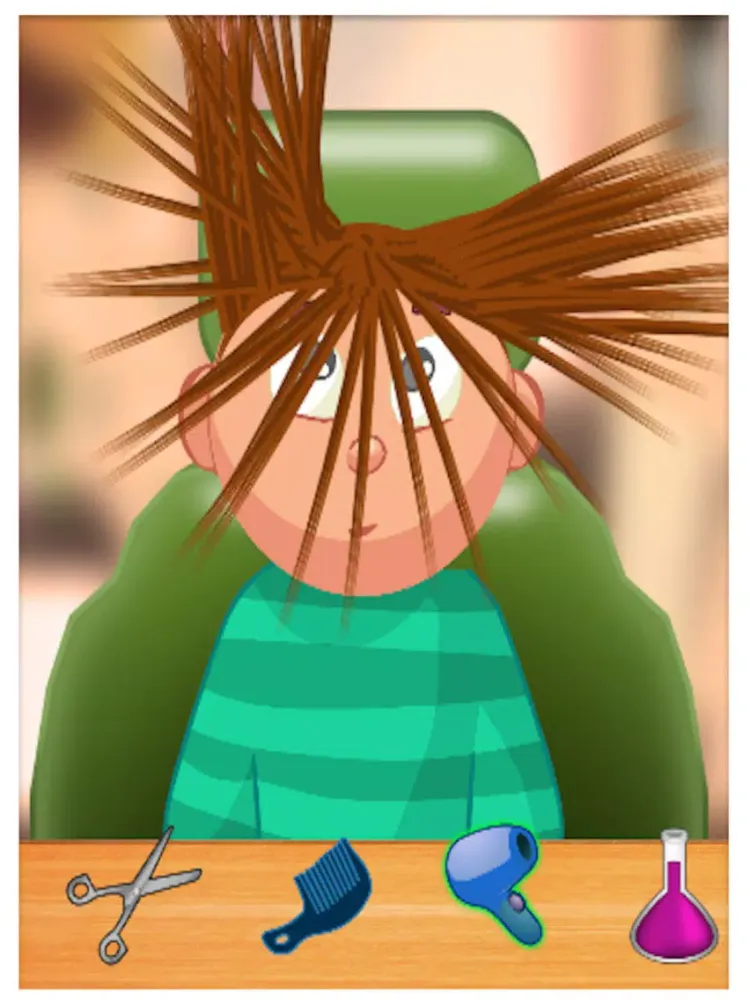 Captures d'écran de crazy barber shop iPad 