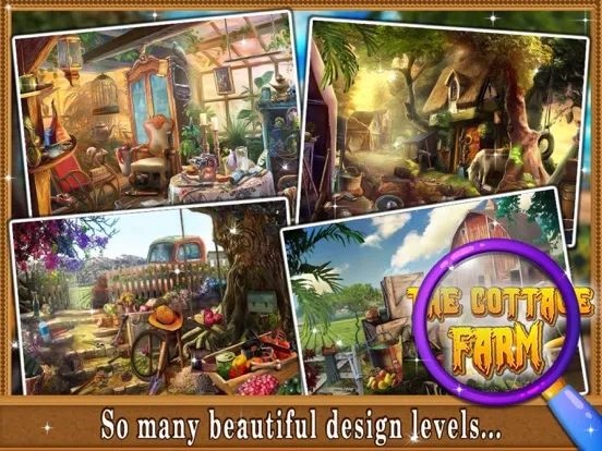 Screenshot di The Cottage Farm  - Hidden Objects game for kids and adults iPad 