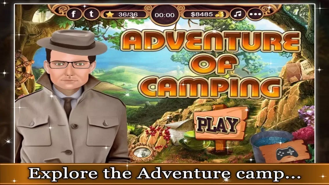 Adventure of Camping - Hidden Objects game for kids and adutls سکرین شاٹس