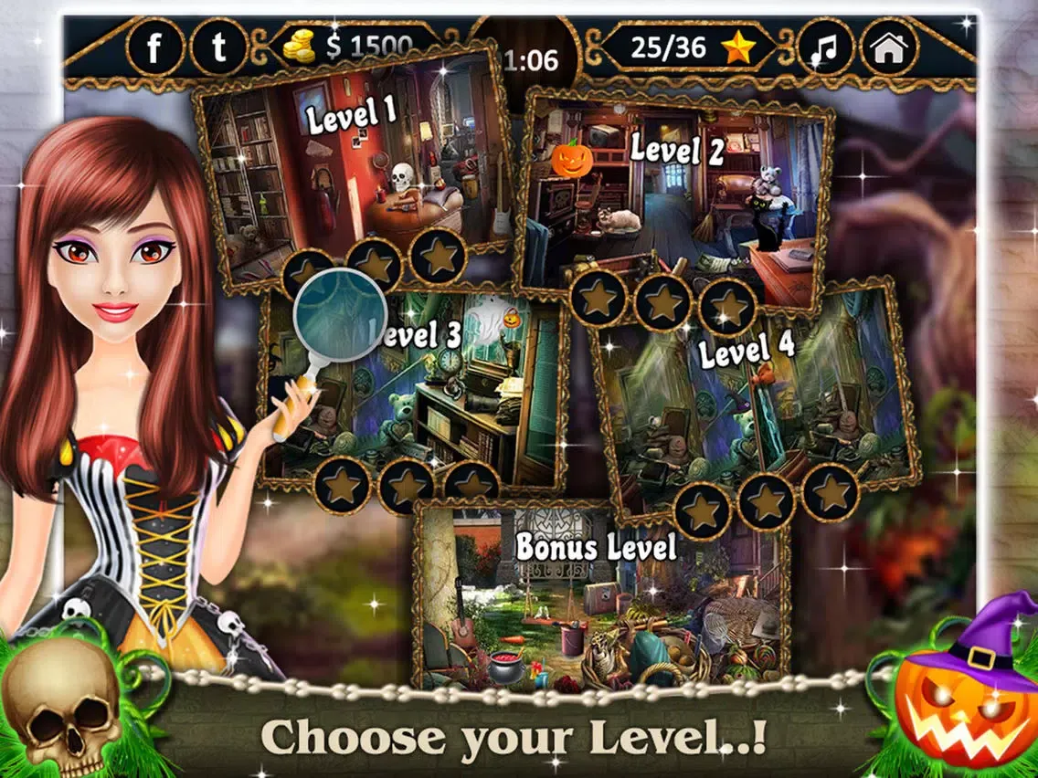 Скриншоты Fascinate Nightmare - Free Halloween Hidden Object iPad 