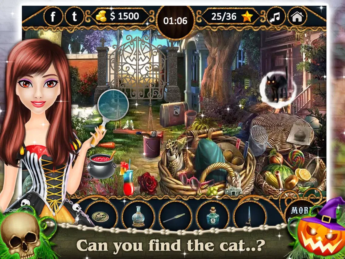 Скриншоты Fascinate Nightmare - Free Halloween Hidden Object iPad 
