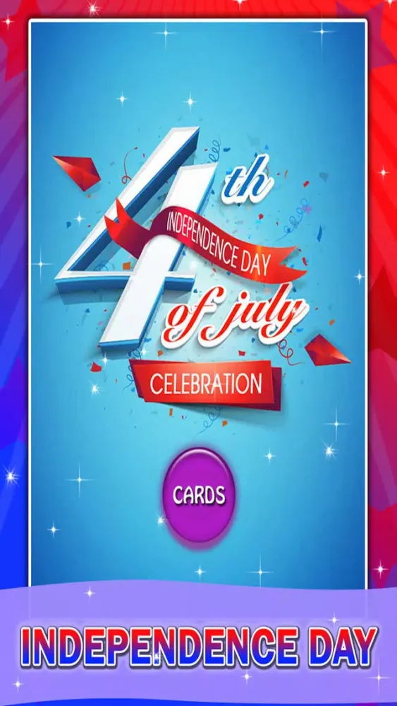 Happy 4th July - Happy Independence Day America Greeting Cards Ekran Görüntüleri