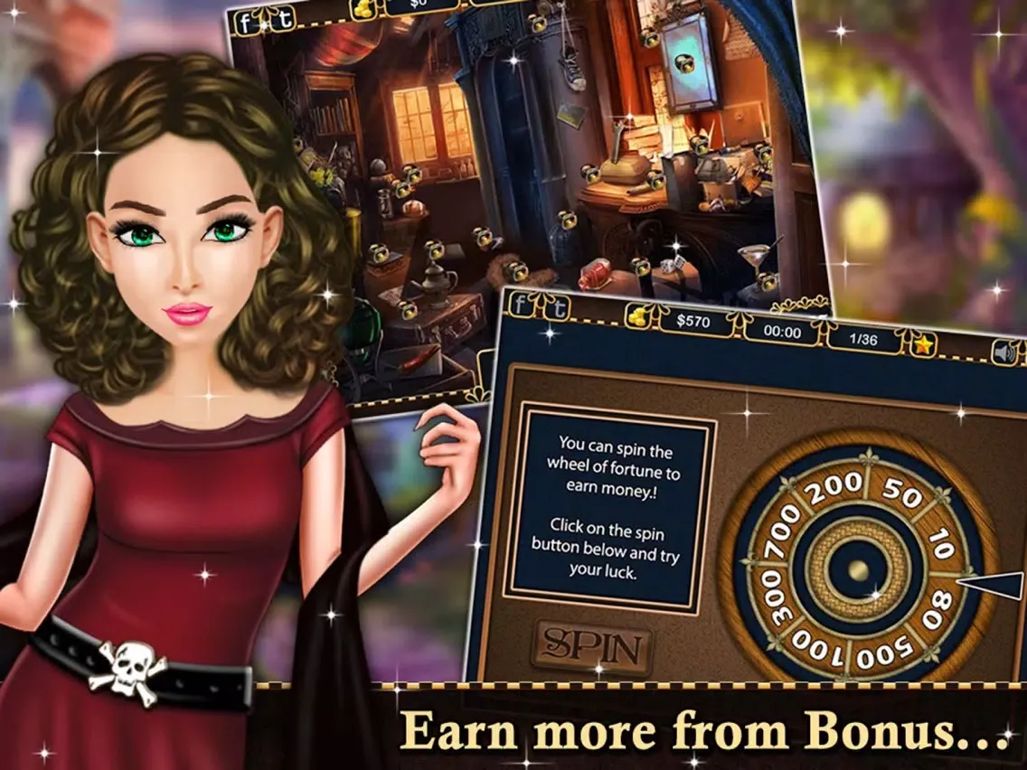 Horrible Ghost - Hidden Objects game for kids and adults iPad  Screenshots
