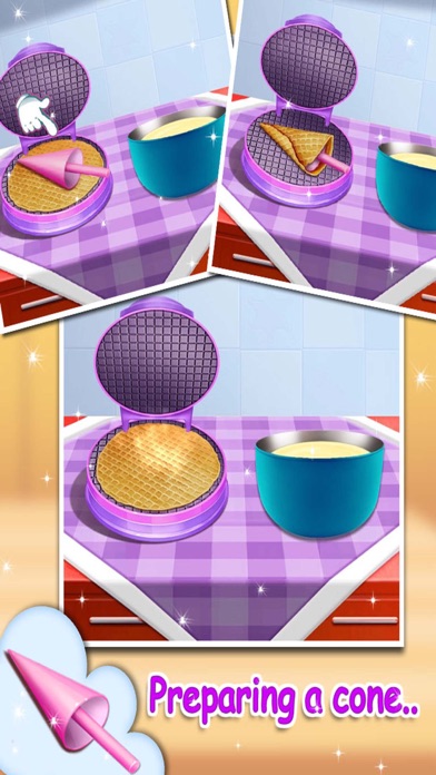 Ice Cream Maker - Cooking Fun Free kids learning game Ekran Görüntüleri