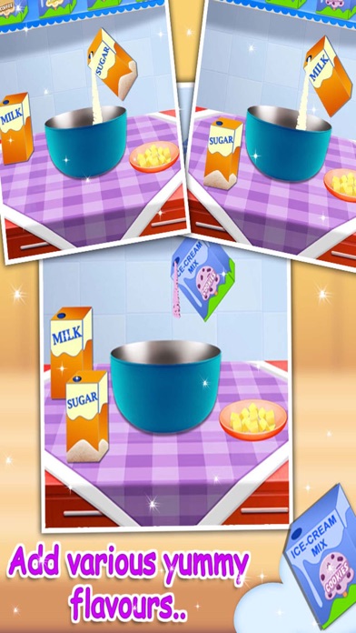 Ice Cream Maker - Cooking Fun Free kids learning game Ekran Görüntüleri