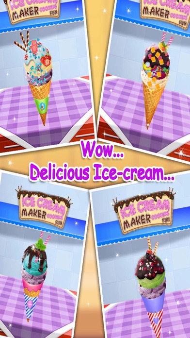 Ice Cream Maker - Cooking Fun Free kids learning game Ekran Görüntüleri