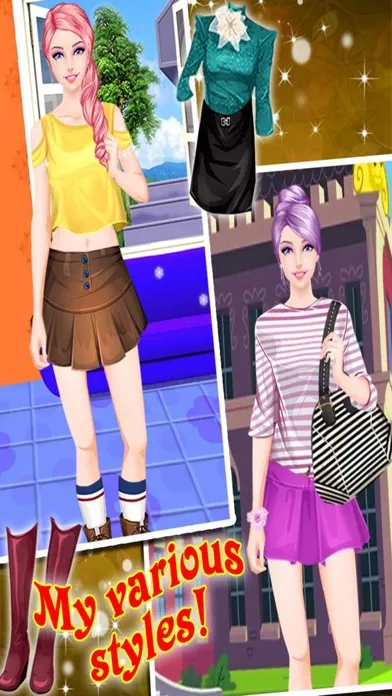 ภาพหน้าจอของ My High School Fashion Dressup Salon