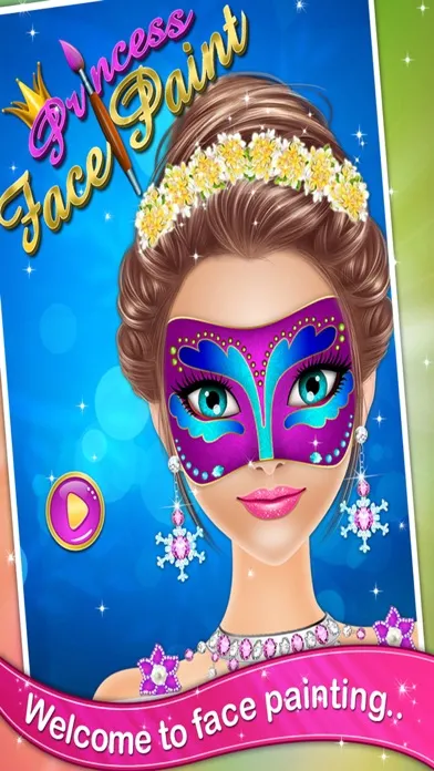 Tangkapan layar Princess Face Paint - Girls games for kids