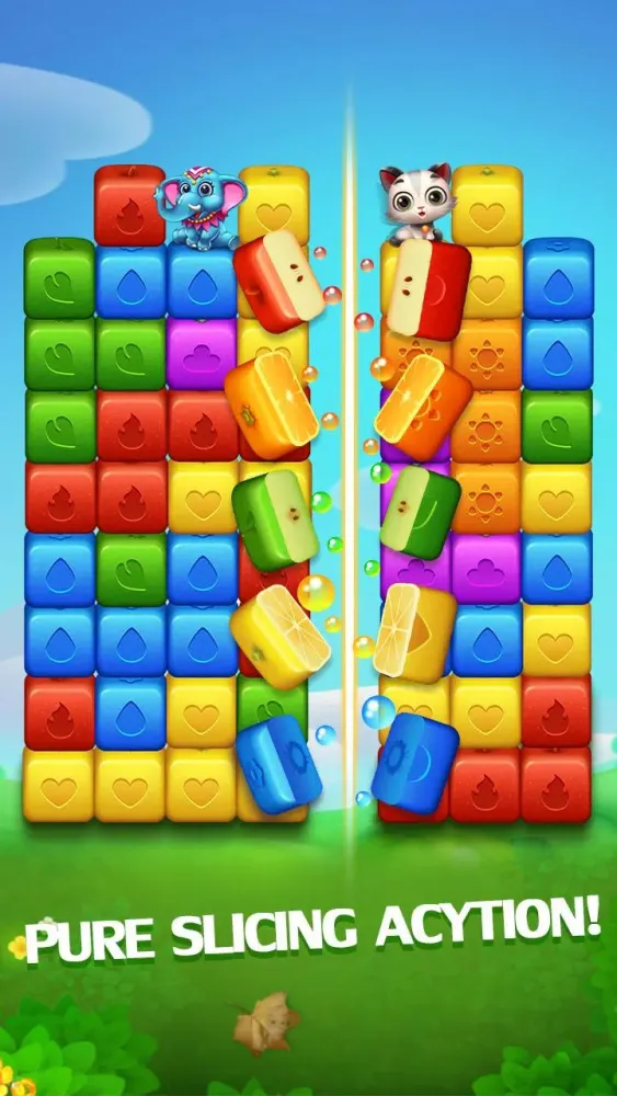 Happy Fruits Bomb - Cube Blast سکرین شاٹس