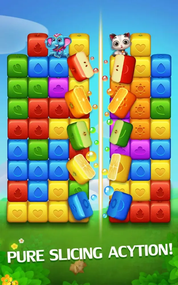 Happy Fruits Bomb - Cube Blast سکرین شاٹس