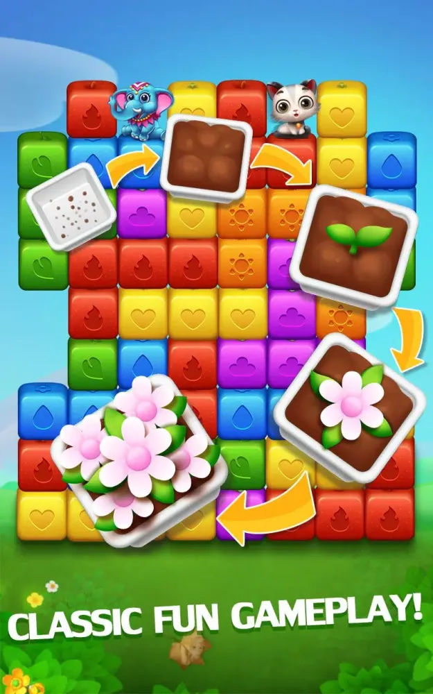 Happy Fruits Bomb - Cube Blast سکرین شاٹس