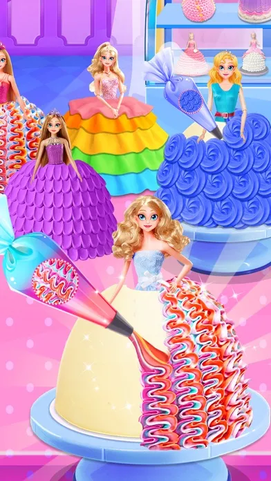 Capturas de tela do Princess Cake Royal Simulator