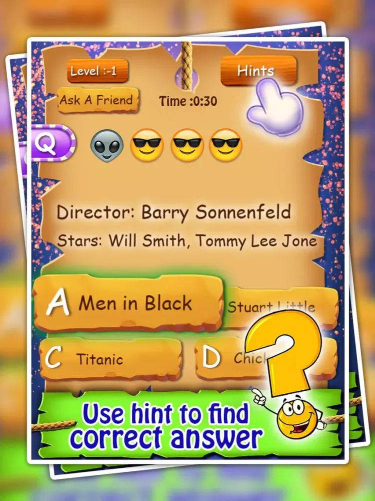 Guess The Emoji - Guess the Movie - Guess The Movie Game - Free New Popular Quiz iPad  Screenshots