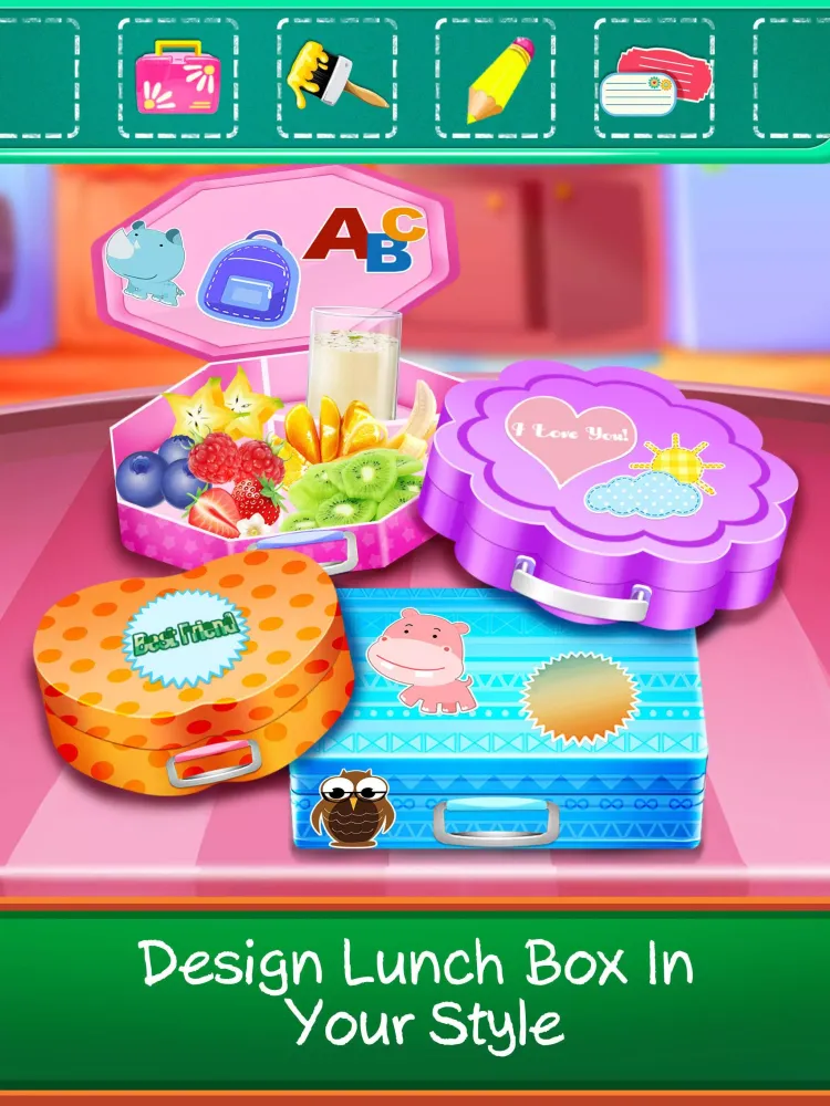 School Lunch Food Maker!應用截圖