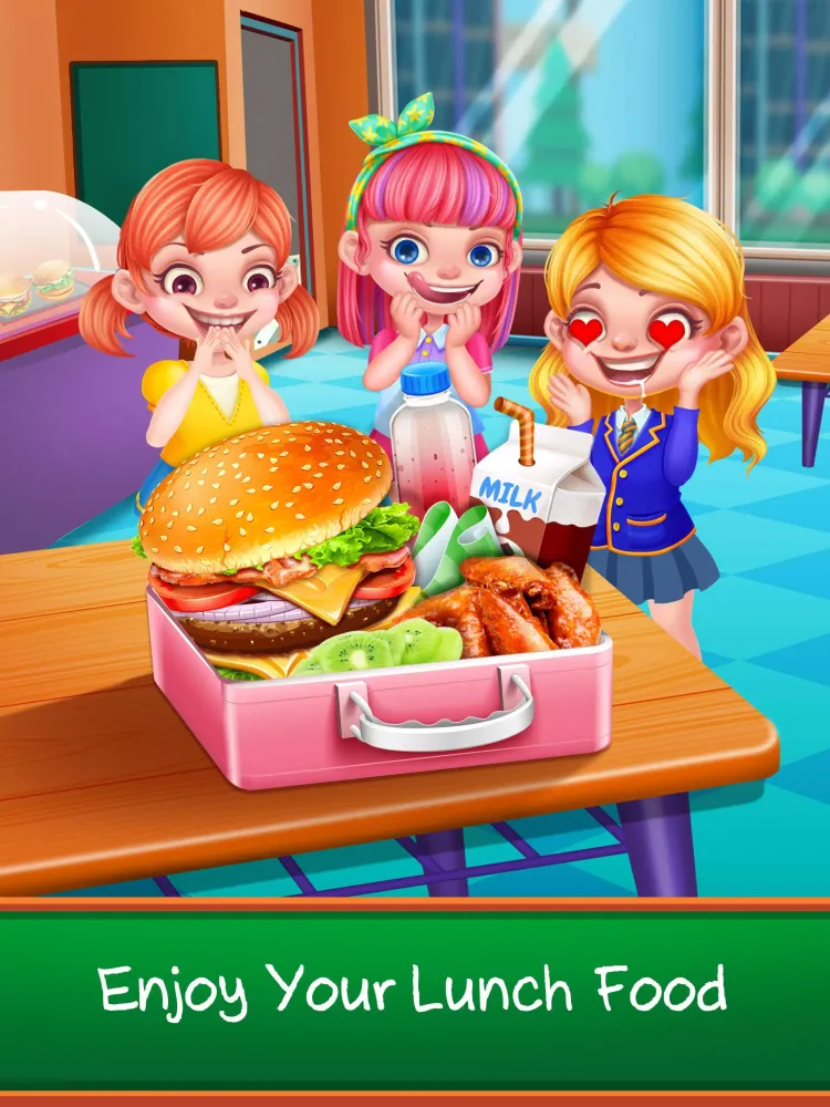 School Lunch Food Maker!應用截圖