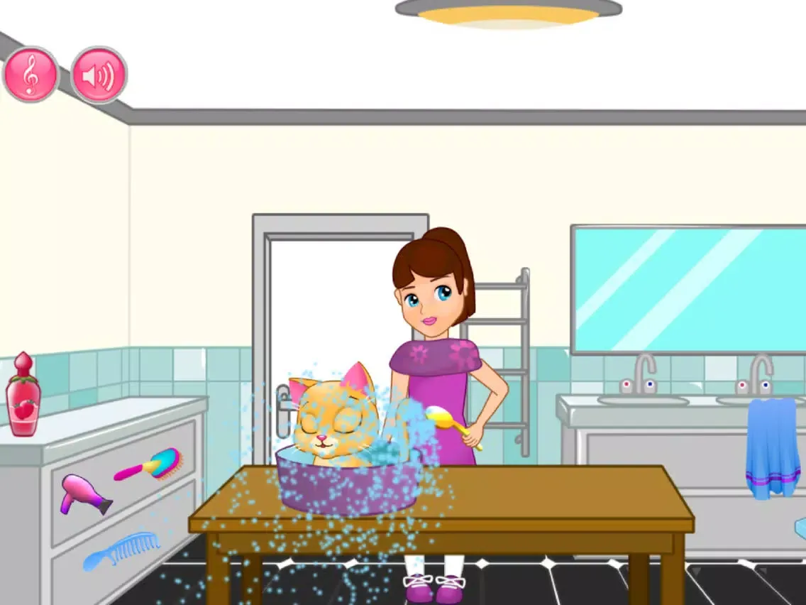Crazy Cute Cat Happy Day Out iPad  Screenshots