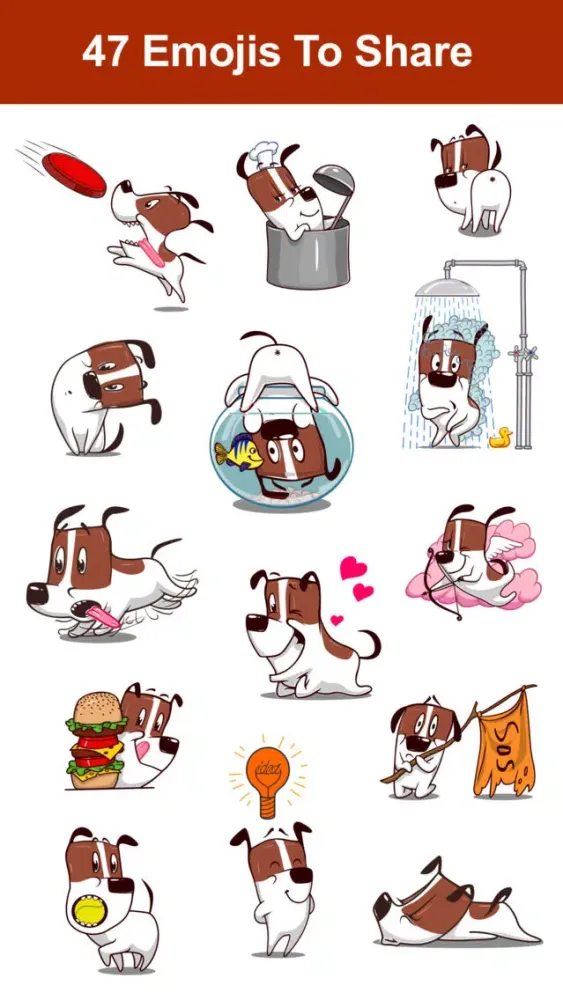 Dog Emojis - Terrier Emoji Stickers應用截圖